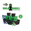 Set of two green and black lightweight buckets with matching soft balls and stackable cups, designed for fun indoor or outdoor play, featured in Toys, Books & Games and Lawn Games collections.