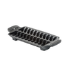 Handcrafted cast iron grill pan with individual wells designed for grilling jumbo shrimp, ideal for Kitchen & Food, Cast Iron, Grilling, Stoves, Cookware, and Best Sellers collections.