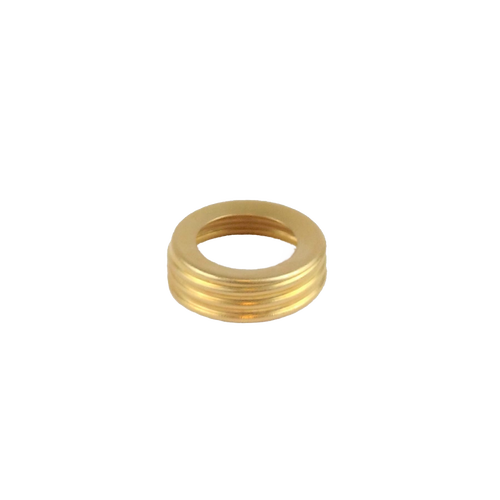 Brass thread ring with 1-inch male coarse thread designed for oil lamp caps, compatible with most glass fonts, featured in Lamps & Lighting, Parts and Accessories, and Best Sellers collections.