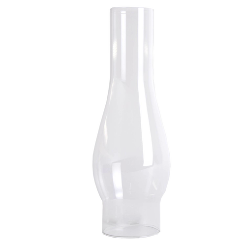 Clear glass oil lamp chimney with a 2-5/8" base designed for round wick lamps, offered in Lamps & Lighting, Parts and Accessories, Chimneys and Globes, Best Sellers, and Promo Eligible collections.