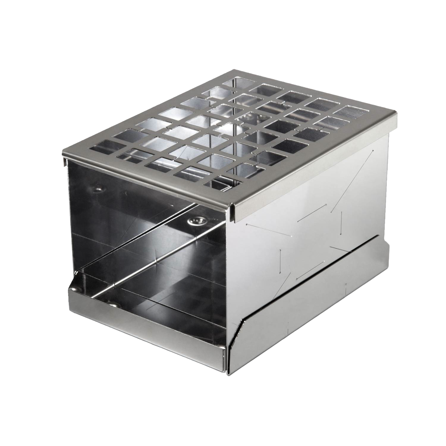 Compact handcrafted stainless steel camp stove with a foldable design, perfect for outdoor cooking and emergency use in Farm, Garden & Tool, Camping, and Best Sellers collections.