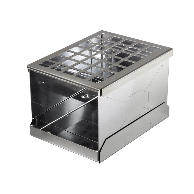 Compact handcrafted stainless steel camp stove with a foldable design, perfect for outdoor cooking and emergency use in Farm, Garden & Tool, Camping, and Best Sellers collections.