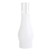 Clear glass oil lamp chimney with a 3-inch base, handcrafted for durability, suitable for lamps and lighting, parts and accessories, chimneys and globes collections.