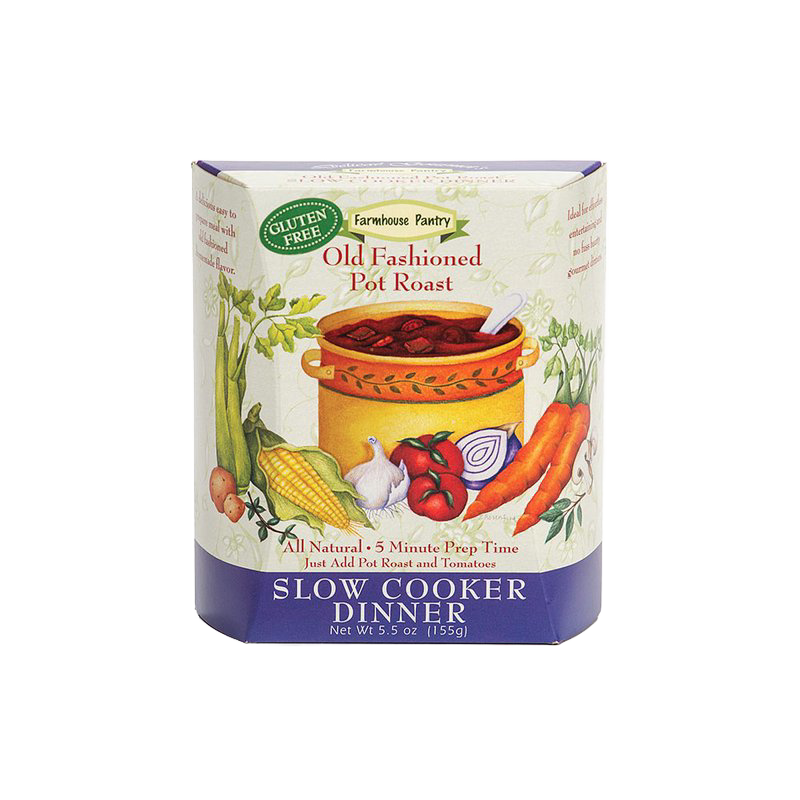 Farmhouse Pantry gluten-free slow cooker dinner mix for Old Fashioned Pot Roast with all-natural ingredients, low prep time, made in USA, ideal for Kitchen & Food and Dry Goods collections.