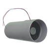 Compact gray ventilation fan with wiring designed to prevent downdraft in non-electric composting toilets, featured in Appliances and Composting Toilets collections.