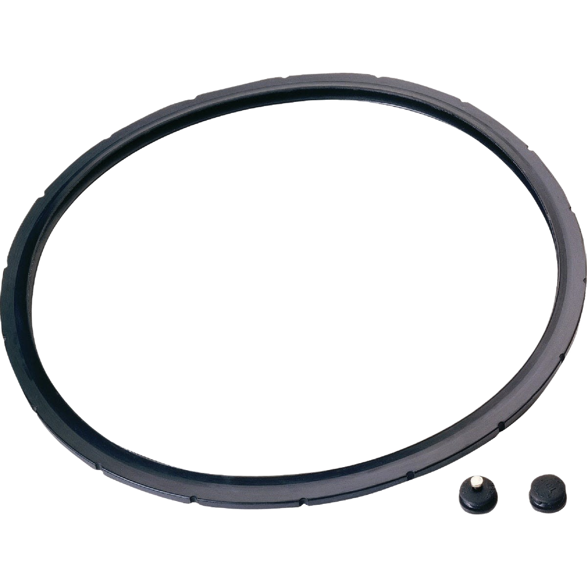 Handcrafted replacement sealing ring and two valve plugs for pressure canners, designed for use in Kitchen & Food, Food Preservation, Canning Accessories, and Pressure Canners collections.