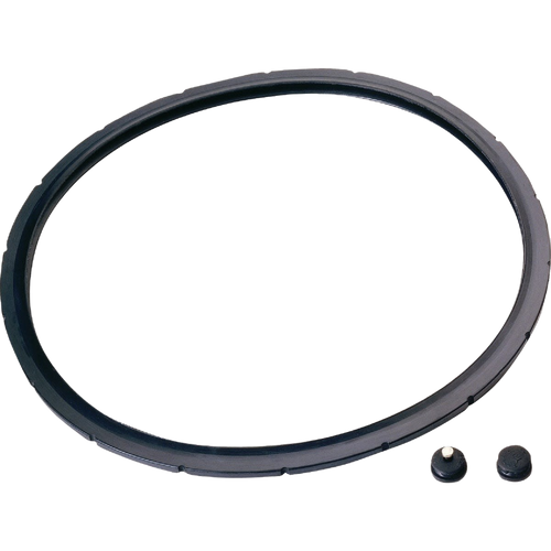 Handcrafted replacement sealing ring and two valve plugs for pressure canners, designed for use in Kitchen & Food, Food Preservation, Canning Accessories, and Pressure Canners collections.