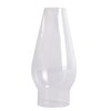 Clear handcrafted glass lamp chimney with smooth top and 1-5/8" base, designed as a replacement part for oil lamps in Lamps & Lighting and Chimneys and Globes collections.