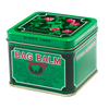 Vintage-style green tin of soothing balm with lanolin base and mild antiseptic, made in USA, perfect for Health & Wellness, Balms, and Health Remedies collections.