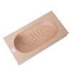 Handcrafted medium rectangular butter mold made from blemish-free close-grained hardwood with smooth carved grape cluster interior, suited for Kitchen & Food and Specialty Equipment collections.