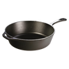 Deep cast iron skillet with assist handle and long grip, designed for versatile use in cooking, grilling, baking, and camping, from Farm, Garden & Tool and Cookware collections.