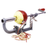 Durable clamp-on apple peeler with stainless steel blade peeling a red apple, ideal for Farm, Garden & Tool, Kitchen & Food, Apple Harvest Supplies, and Specialty Equipment collections.