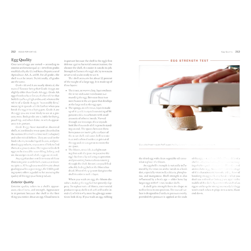 Open two-page spread from a farming guidebook showing detailed text on poultry care and a photo of hands using an egg candler to check an egg, part of Farm, Garden & Tool, Toys, Books & Games, Chicken Accessories, Books, Farm and Livestock Books, and Best Sellers collections.