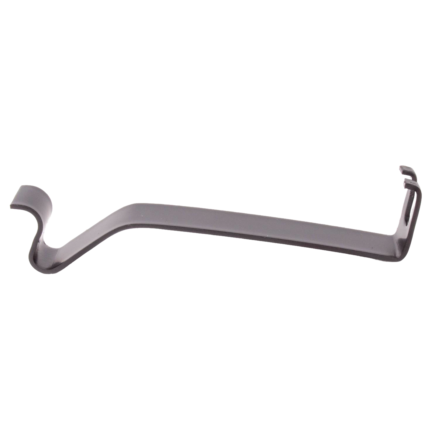 Single black steel spring mount clip designed to secure 14-inch parchment shades on hanging lamp frames, part of Lamps & Lighting, Shade Rings and Holders, Best Sellers, and Parts and Accessories collections.
