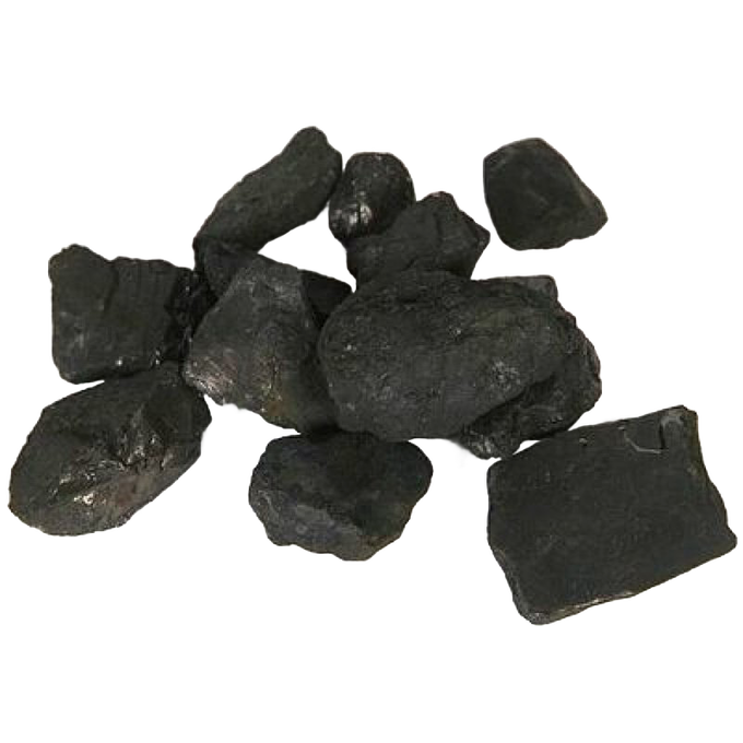 Chunky pieces of dark anthracite coal, known for burning hotter and cleaner with minimal soot, ideal for stoves and hearth accessories in USA Made and Best Sellers collections.