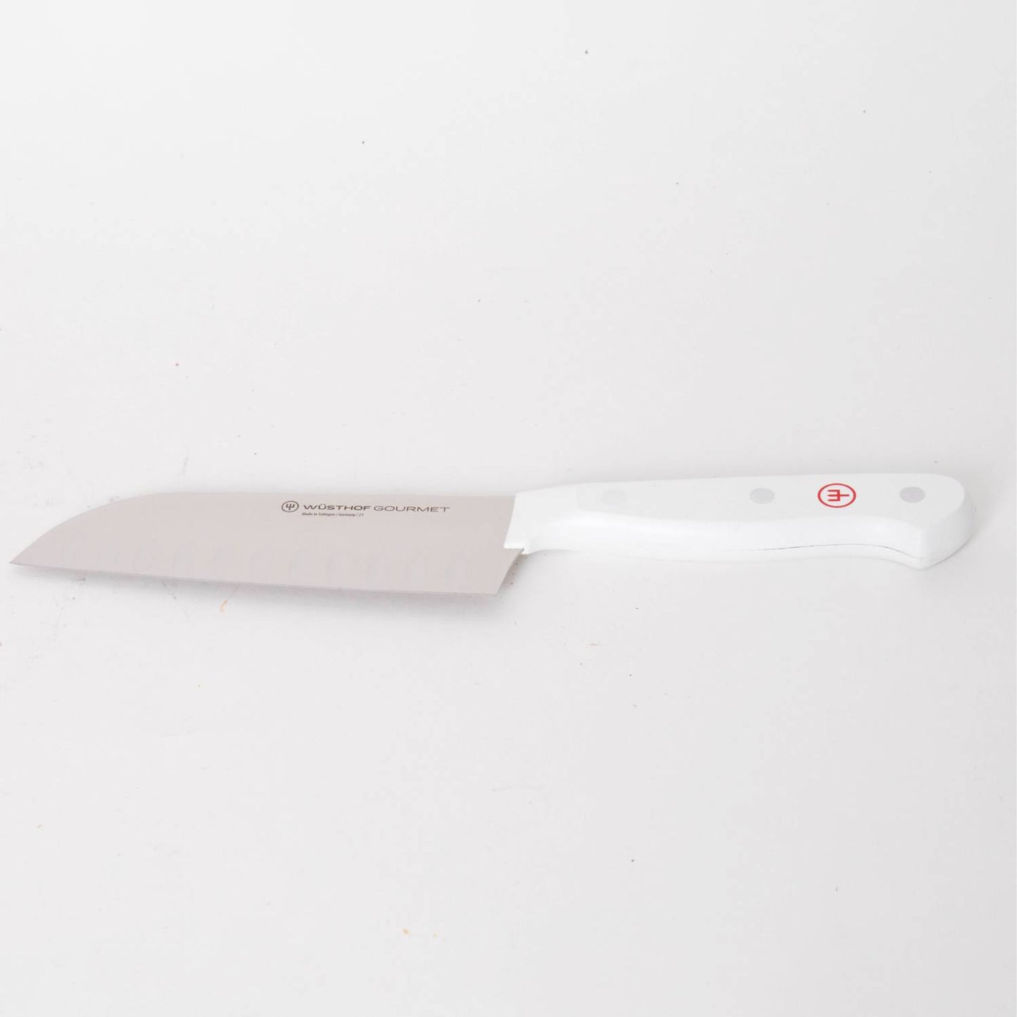 Single white-handled kitchen knife with stainless steel blade, part of a 16-piece set ideal for Food Prep, Kitchen Knives, Knives & Axes, and Farm, Garden & Tool collections.