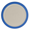 Round wide-mouth canning jar lid with a white center and blue sealing edge, designed for reliable food preservation and featured in Kitchen & Food and Food Preservation collections.