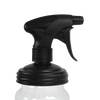Black no-break plastic sprayer lid with adjustable nozzle and trigger on a clear glass regular-mouth jar, designed for eco-friendly home cleaning in Home & Decor, Household Helpers, USA Made collections.