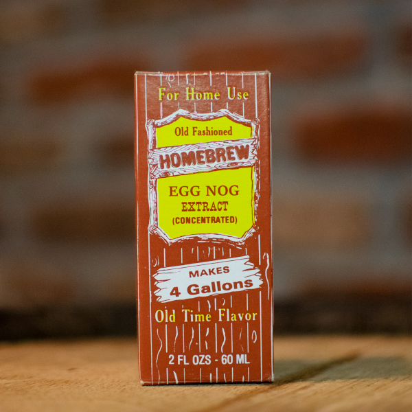 Small vintage-style brown carton of concentrated egg nog extract for making four gallons of old-fashioned soda, featured in Kitchen & Food, Food, Beverages, Best Sellers, Promo Eligible collections.