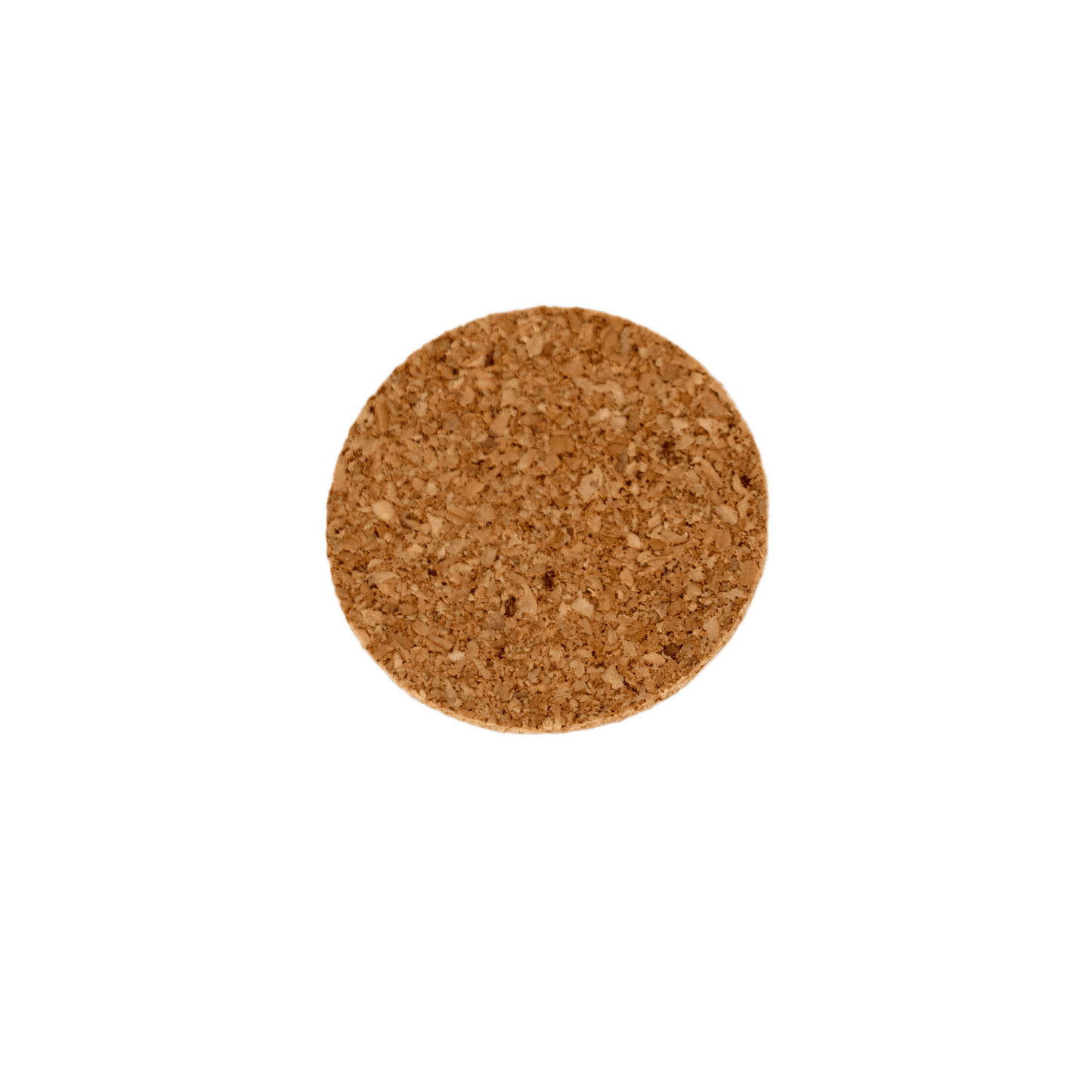 Round cork gasket seal made from natural cork material, designed for use with fuel caps to maintain seals on vintage lamps, featured in lamps and parts collections.
