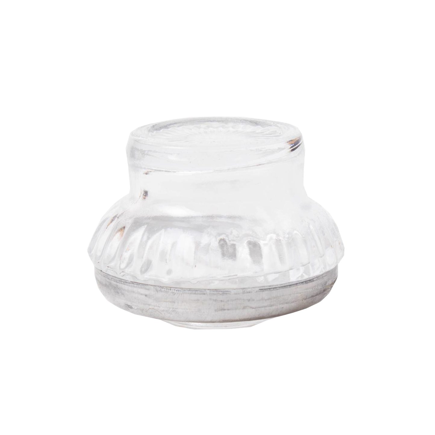 Clear glass percolator top with a ribbed design and snug metal base, crafted as part of Kitchen & Food, Brewing Coffee and Tea, Best Sellers, and Promo Eligible collections.
