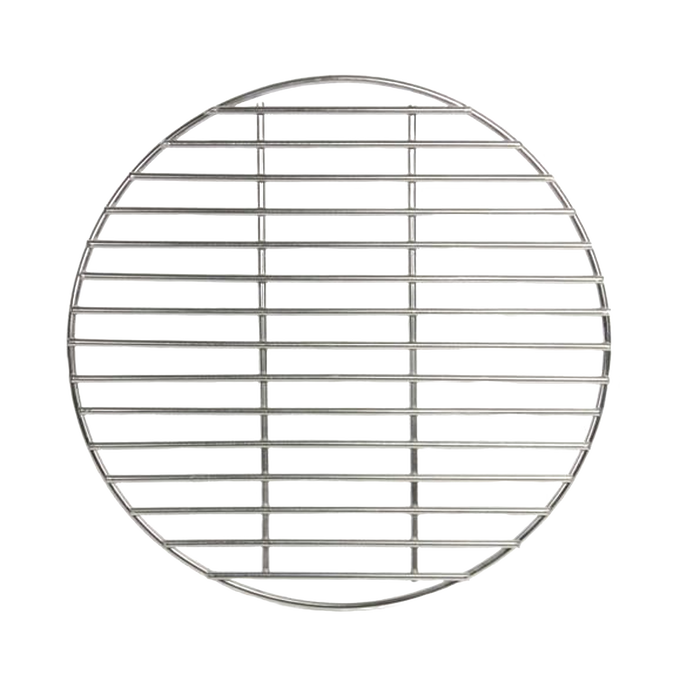 Round metal charcoal grate with parallel bars designed for stable fuel placement, suitable for outdoor use and camping, featured in Farm, Garden & Tool and Best Sellers collections.