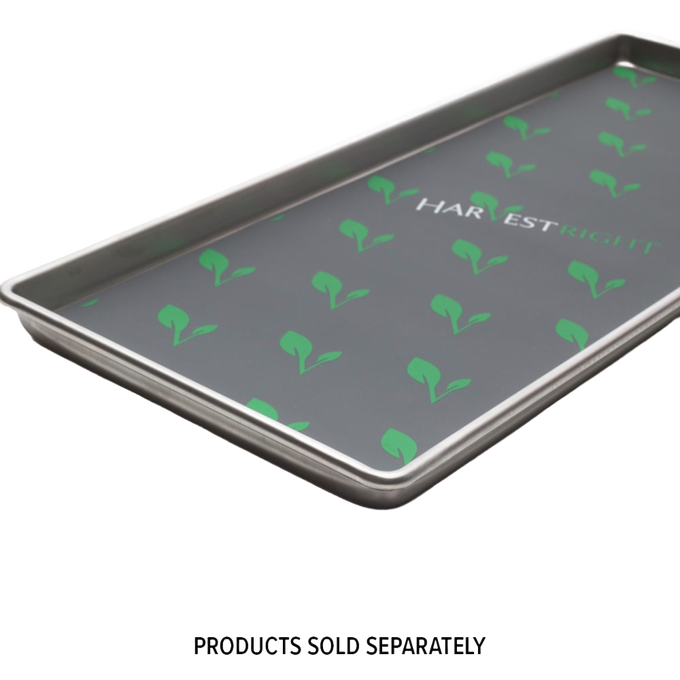 Rectangular stainless steel tray with raised edges and printed green leaf pattern, suitable for kitchen and food preservation, drying, best sellers, and promo collections.