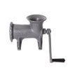 Cast iron meat grinder with a hand crank, featuring tough Xylon coating and designed for regular use in butchering, perfect for Kitchen & Food, Specialty Equipment, and USA Made collections.