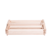 Collapsible wooden floor clothes dryer with smooth dowel rods, handcrafted in the USA, Amish made, perfect for laundry supplies and home decor collections.