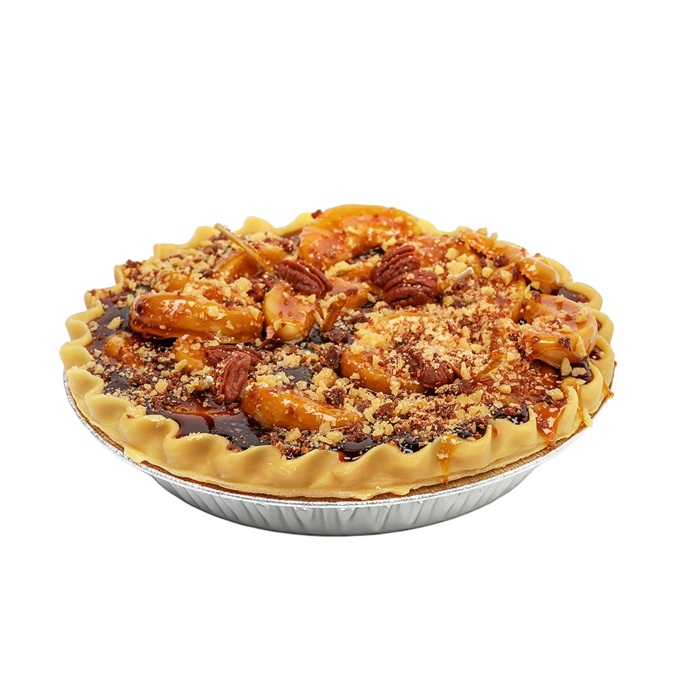 Handcrafted scented apple pie dessert candle with pecan and crumb topping, made in USA, perfect for Home & Decor, Farm, Garden & Tool, Apple Harvest Supplies, and Best Sellers collections.
