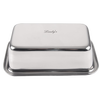 Stainless steel loaf pan with smooth rounded edges and gleaming finish, designed for durability and versatile baking, ideal for Kitchen & Food, Baking Supplies, and Homesteading collections.