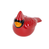 Handcrafted red ceramic cardinal salt shaker with detailed hand-painted features, part of a festive Kitchen & Food and Dinnerware collection favorite.
