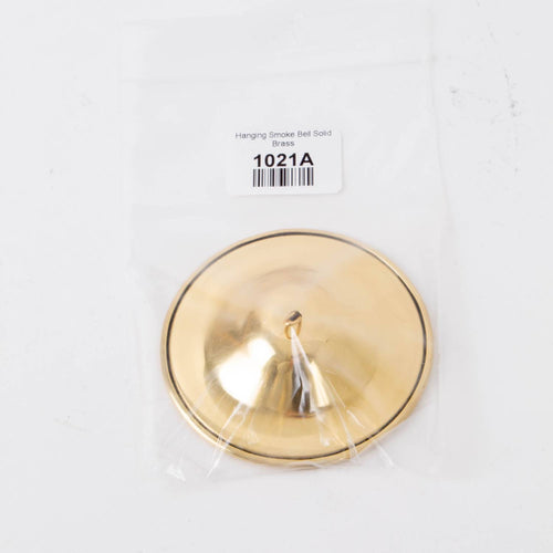 Solid brass replacement hanging smoke bell measuring 3-1/4" diameter, ideal for Lamps & Lighting, Parts and Accessories, Shade Rings and Holders, Best Sellers, and Promo Eligible collections.