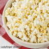 Bowl of handcrafted butter-flavored microwave popcorn made from unique Amish varieties, perfect for quick snacks in Kitchen & Food, Snacks and Sweets, and USA Made collections.