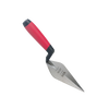 Ergonomic hand trowel with a 4-inch hardened and tempered carbon steel blade and soft-feel red handle, designed for Farm, Garden & Tool, Digging and Cultivating, and Hand Tools and Hardware collections.