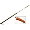 Long roasting stick with wooden handle and metal skewer designed for toasting bread or biscuit dough over campfires, handcrafted for camping and farm use collections.