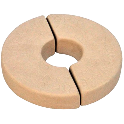 Handcrafted USA-made stoneware weight designed to fit numbered crocks, aiding food preservation by keeping items submerged during fermenting in Kitchen & Food and Fermenting and Pickling collections.