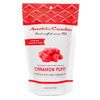Packaged handmade cinnamon puffs with bold cinnamon flavor, gluten and preservative free, crafted in the USA, ideal for Kitchen & Food, Snacks and Sweets, USA Made, Best Sellers, and Promo Eligible collections.