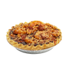 Handcrafted scented apple pie dessert candle with realistic crust, pecan topping, and crumbly streusel in a foil pie pan, featured in Home & Decor, Farm, Garden & Tool, Apple Harvest Supplies, Decor, USA Made, Best Sellers, and Promo Eligible collections.