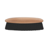 Handcrafted shoe shine brush with dense black horsehair bristles and smooth wooden handle, designed for gentle polishing and cleaning of leather footwear, featured in Home & Decor and Cleaning Utensils collections.