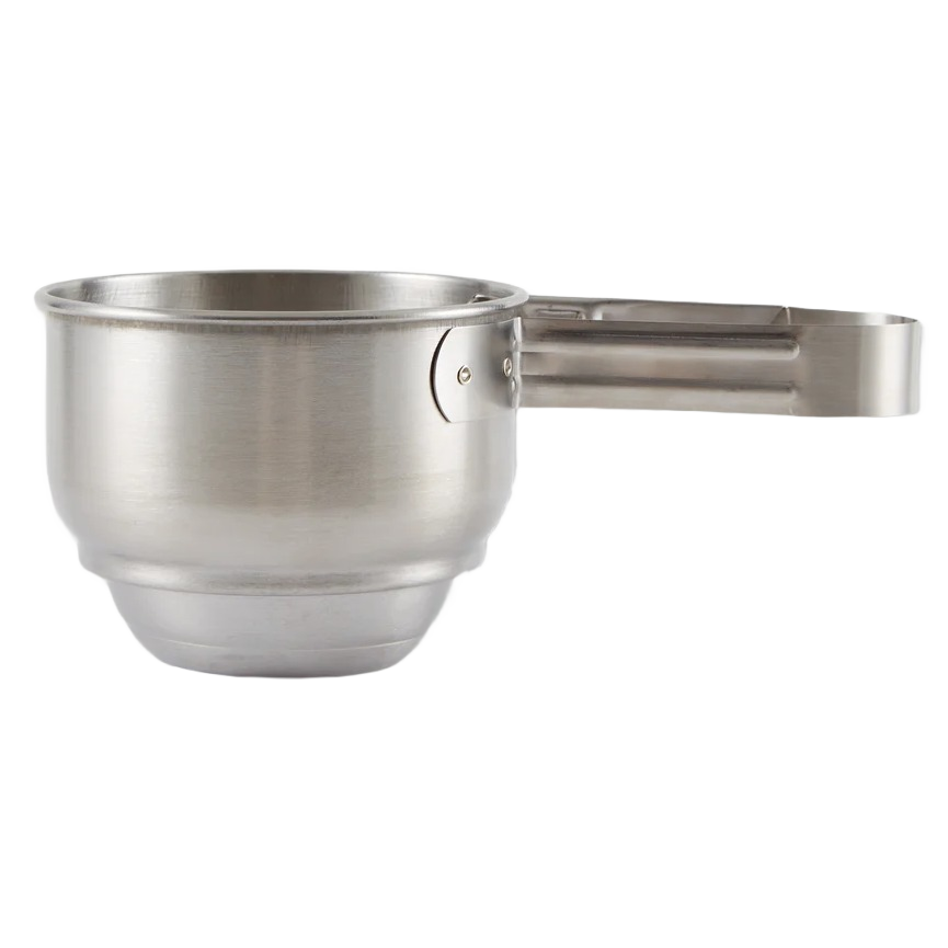 Stainless steel vintage-style flour sifter with easy one-handed operation and dishwasher safe design, ideal for Kitchen & Food, Cookware, Baking Supplies, and Kitchen Gadgets collections.