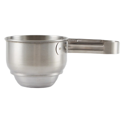 Stainless steel vintage-style flour sifter with easy one-handed operation and dishwasher safe design, ideal for Kitchen & Food, Cookware, Baking Supplies, and Kitchen Gadgets collections.