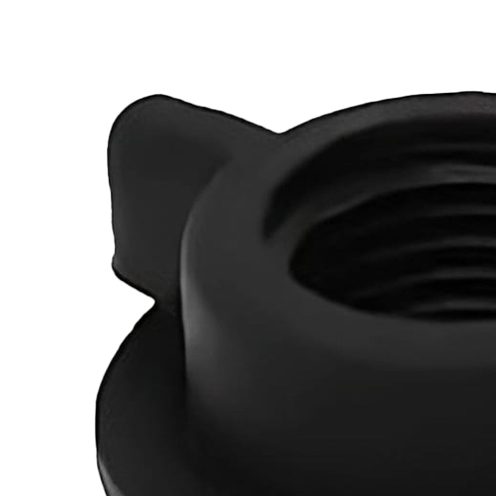 Close-up of a handcrafted black plastic replacement tap for gravity water filters, designed for durability and easy installation, suitable for Appliances, Emergency Supplies, and Water Heating collections.