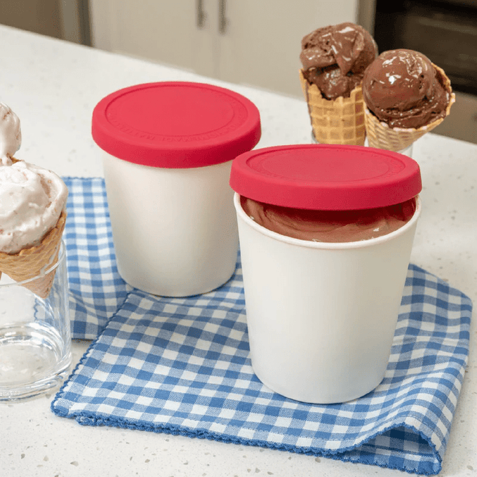NutriMill 1-Quart Ice Cream Containers – 2-Pack