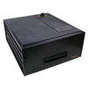 Black electric food dryer with a compact rectangular design, featuring a single control knob on top and vented sides, designed for efficient food preservation in Kitchen & Food and USA Made collections.