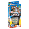 Bright blue and yellow boxed game featuring cartoon pigs in tuxedos, including a clear plastic "pig sty" dice cup with two pig dice, perfect for Toys, Books & Games and Table and Board Games collections.