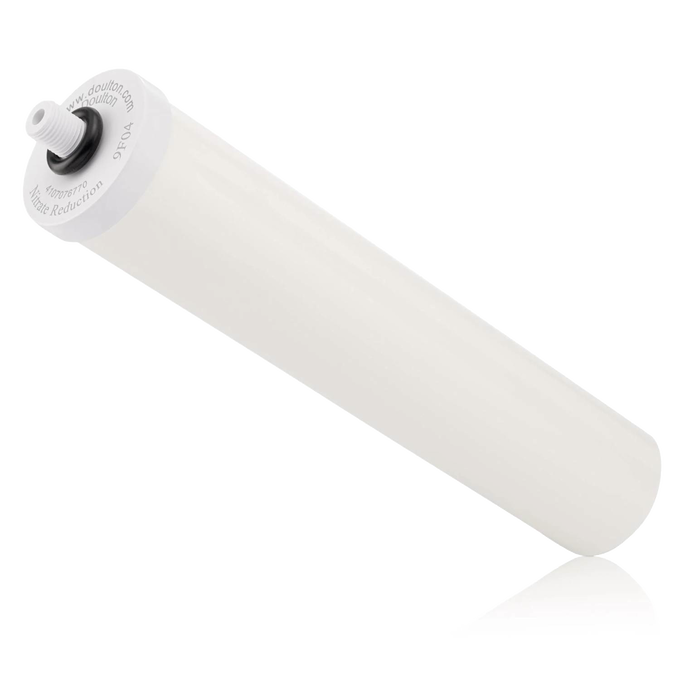 White cylindrical nitrate reduction filter element compatible with multi-filtration systems, designed for use in water treatment and appliances collections.