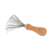 Handcrafted comb and brush cleaner with a smooth oiled beechwood handle and flexible wire tines, designed for easy hair removal, featured in Health & Wellness and Grooming collections.