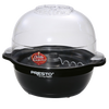 Black electric popcorn popper with clear plastic dome lid and motorized stirring arm, designed for easy homemade popcorn, featured in Kitchen & Food and Best Sellers collections.