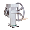 Handcrafted American-made grain mill with machined carbon steel burrs and aircraft aluminum flywheel, designed for durable use in Farm, Garden & Tool and Kitchen & Food collections.